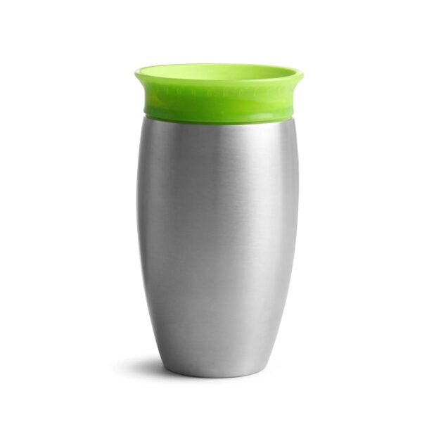 Miracle 360° Stainless Steel Toddler Sippy Cup, 10 oz, Green