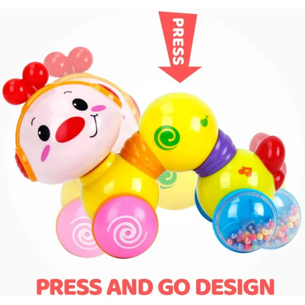 Press & Go Crawling Baby Toy with Music and Lights - Image 4