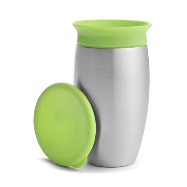 Miracle 360° Stainless Steel Toddler Sippy Cup, 10 oz, Green - Image 2