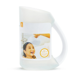Rinse Soft Rim Shampoo Rinser – Gentle Gray Bathing Tool for Kids & Adults