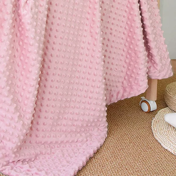 Soft & Warm Sherpa Baby Blanket – 30"x40" Pink Dot, All-Season Crib & Stroller Blanket for Infants & Toddlers - Image 6