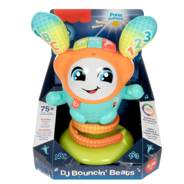 DJ Bouncin’ Beats Electronic Baby & Toddler Learning Toy with Music, Lights & Bouncing Action - Image 6