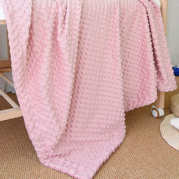 Soft & Warm Sherpa Baby Blanket – 30"x40" Pink Dot, All-Season Crib & Stroller Blanket for Infants & Toddlers - Image 5