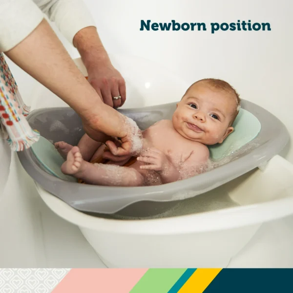 3-in-1 Clean Fun Baby Bathtub – Harbor Mist for Newborns, Infants & Toddlers - Image 6