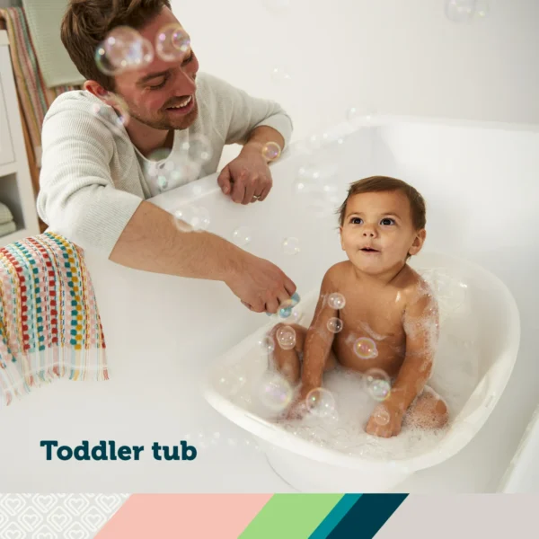 3-in-1 Clean Fun Baby Bathtub – Harbor Mist for Newborns, Infants & Toddlers - Image 4