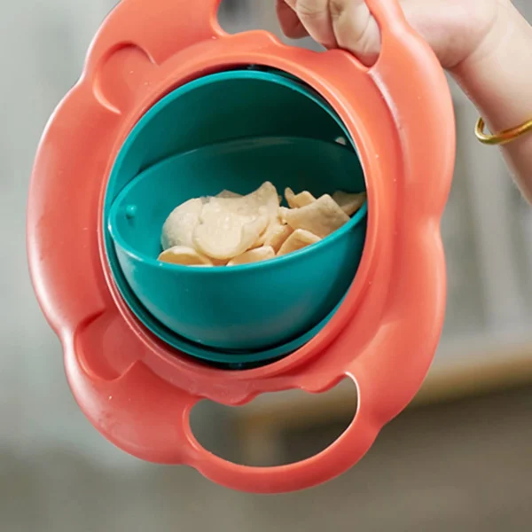 360° Spill-Resistant Rotating Bowl for Babies & Toddlers – Magic Feeding Tableware - Image 4