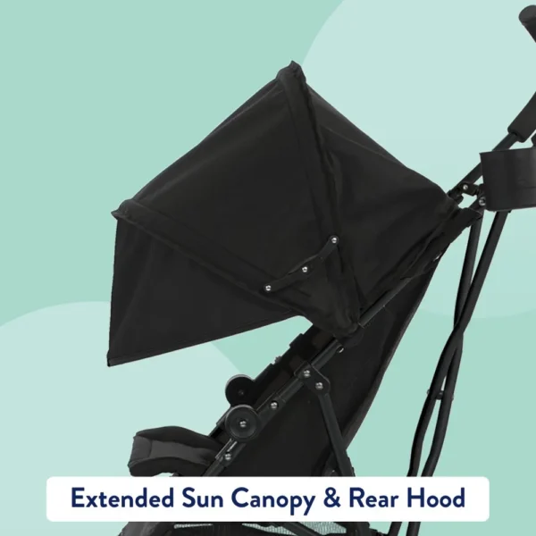 Cloud Umbrella Stroller – Lightweight 9.5 lb. Black Stroller for Toddlers - Image 3