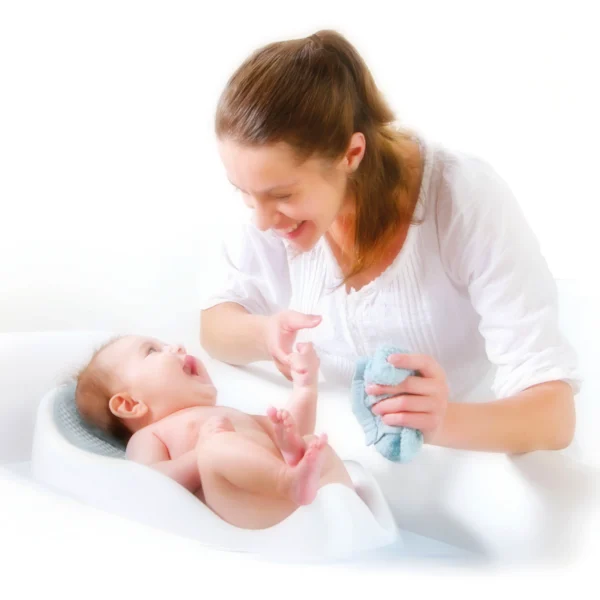 Baby Bathtub Support Seat – Ergonomic Gray Bath Support for Infants (0–6 Months) - Image 4