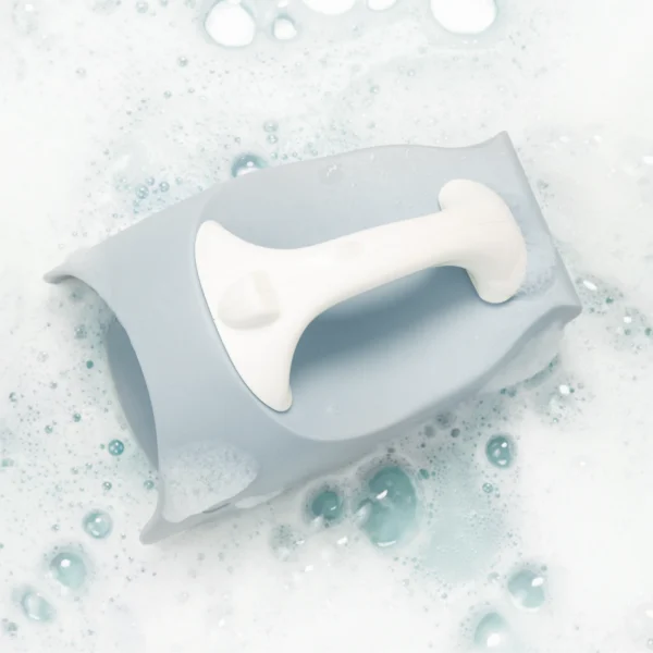 Bath Rinser Cup – Blue Tear-Free Baby Washer with Soft Grip Handle - Image 5