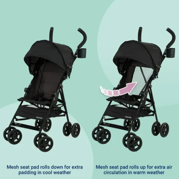 Cloud Umbrella Stroller – Lightweight 9.5 lb. Black Stroller for Toddlers - Image 4
