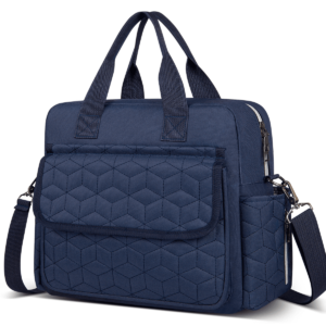 Multifunction Baby Diaper Tote Bag – Blue Large Capacity Crossbody Travel Bag for Mom & Dad