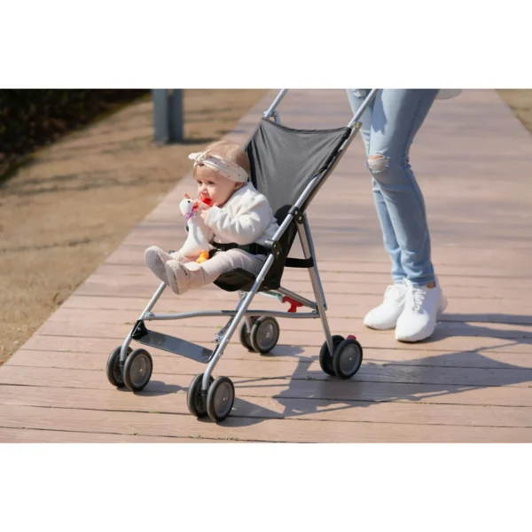 Baby Umbrella Stroller – Black Lightweight Stroller for Boys & Girls - Image 5