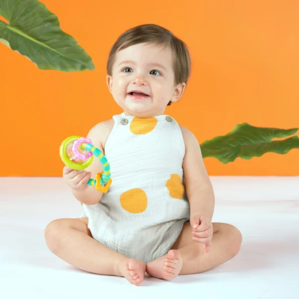 Grab & Spin Baby Rattle and BPA-Free Teether Toy – Safe Infant Toy, 3M+ - Image 4
